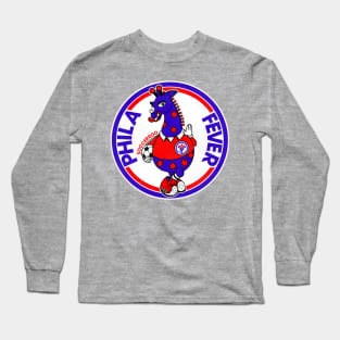 Defunct Philadelphia Fever Soccer Mascot Long Sleeve T-Shirt